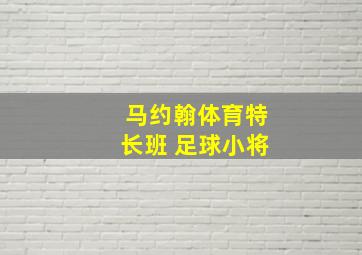 马约翰体育特长班 足球小将